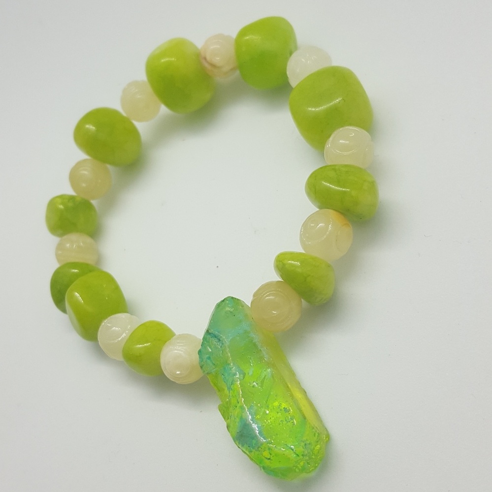 Amber bracelet Genuine gemstone mix